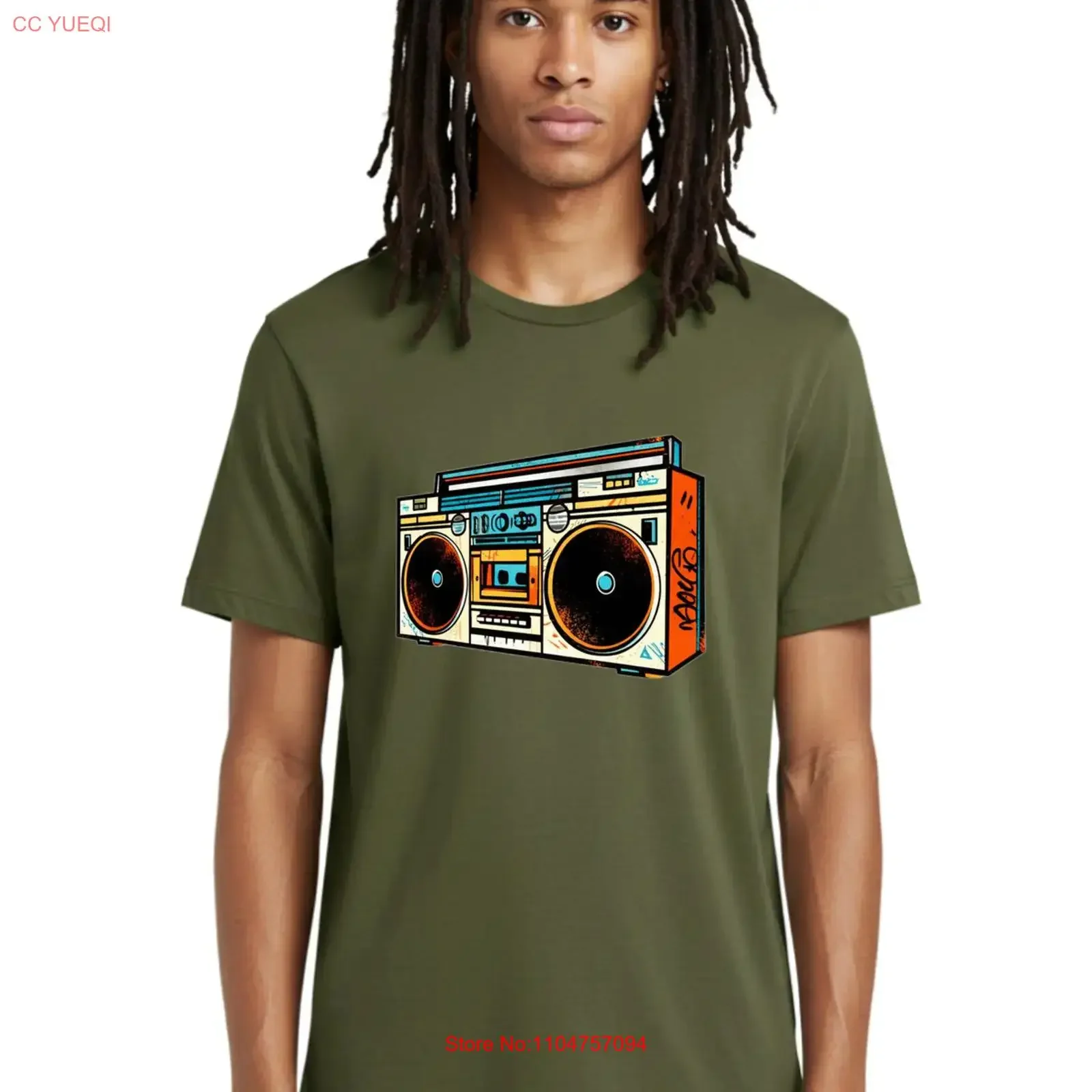 Boombox 9 Mens T Shirt 100 Cotton Casual Summer Wear vintage Washed Slightly Breathable fashion streetwear Soft Versatile
