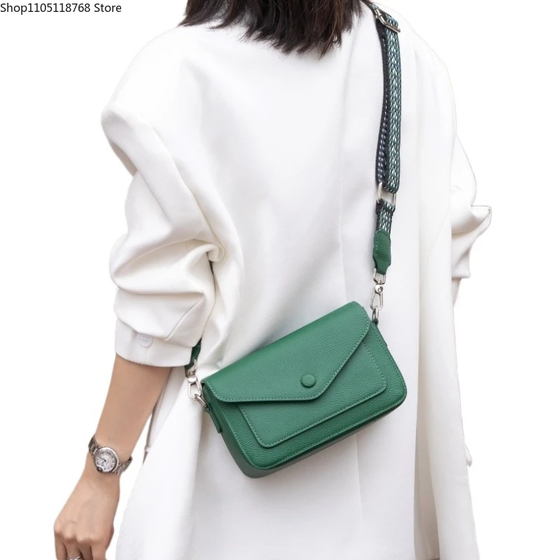 

Женская сумка через плечо из натуральной кожи, легкая маленькая сумка-трансформер, сумка через плечо с роскошной строчкой