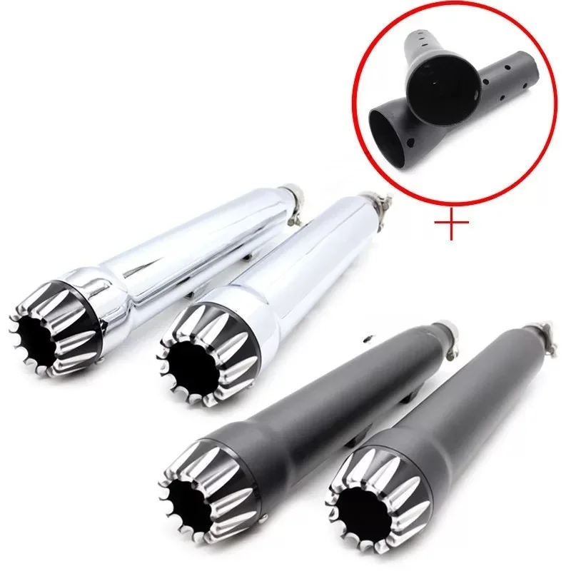 For Cobra Slip-on Exhaust XL883N 1200 X48 2008-22 Classic Horse-Shell Sound Corrosion-Resistant Metal Shell Modified Motorcycle
