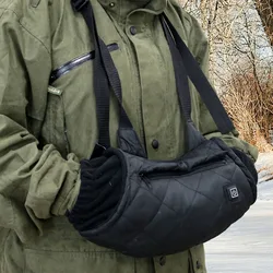 Calentador de manos para acampar al aire libre, bolsa impermeable, guantes de motocicleta con calefacción USB, ajuste de 3 velocidades, guantes eléctricos de invierno