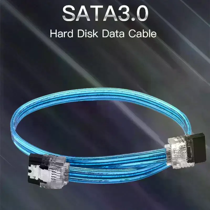 ATA 3.0 III 6Gb/s 10cm Hard Disk Drive Data Serial ATA Straight Cable 26AWG For HDD SSD Cord Line 7pin Sata Cable