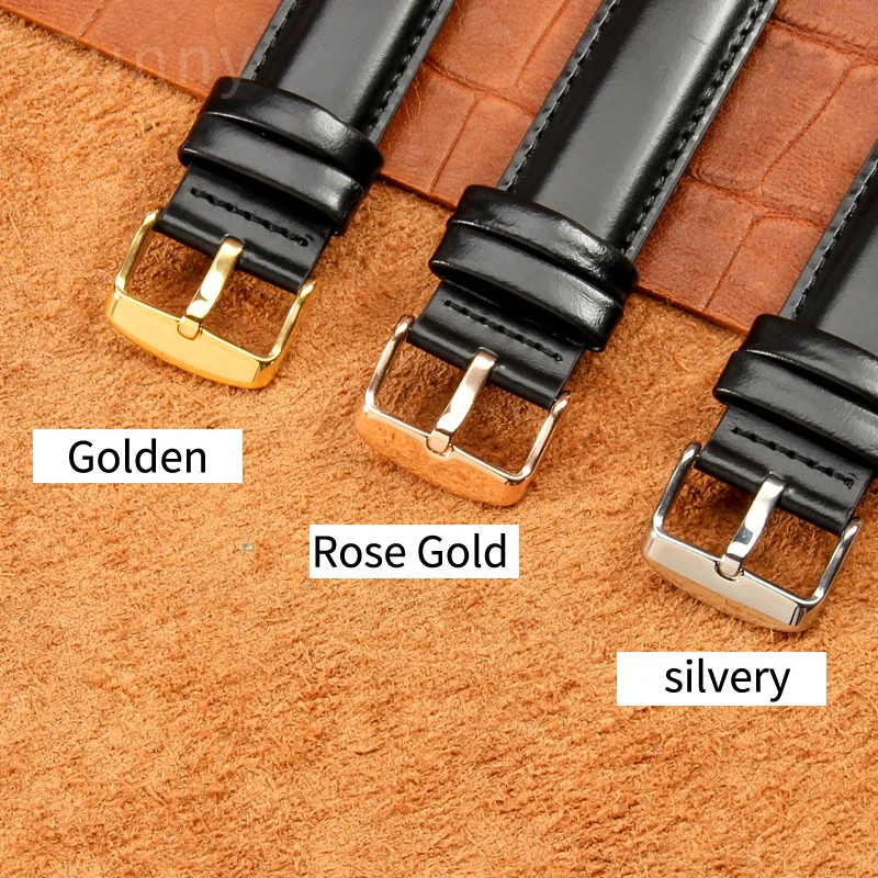 สายนาฬิกาหนังแท้คุณภาพสำหรับ DW แดเนียล เวลลิงตันนาฬิกาผู้หญิง 13 มม. 14 มม. 16 มม. 17 มม. 18 มม. 19 มม. 20 มม. สายนาฬิกาผู้ชาย