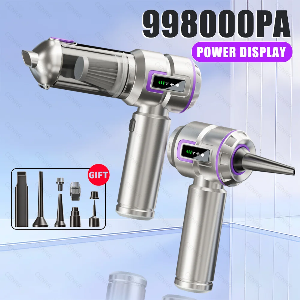 Portable 998000PA Car Vacuum Cleaner New Cordless Handheld Powerful Car Vacuum Cleaner for Home Mini Blower Car Cleaner