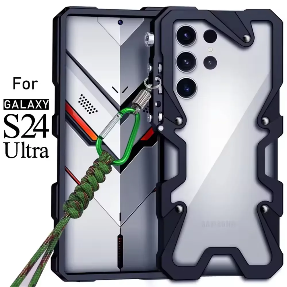 Shockproof Metal Bumper Case For Samsung Galaxy S22 S23 S25 Ultra S24 S23 S22 S21 S20 Plus Note 20 S24 Ultra Case Aluminum Cover