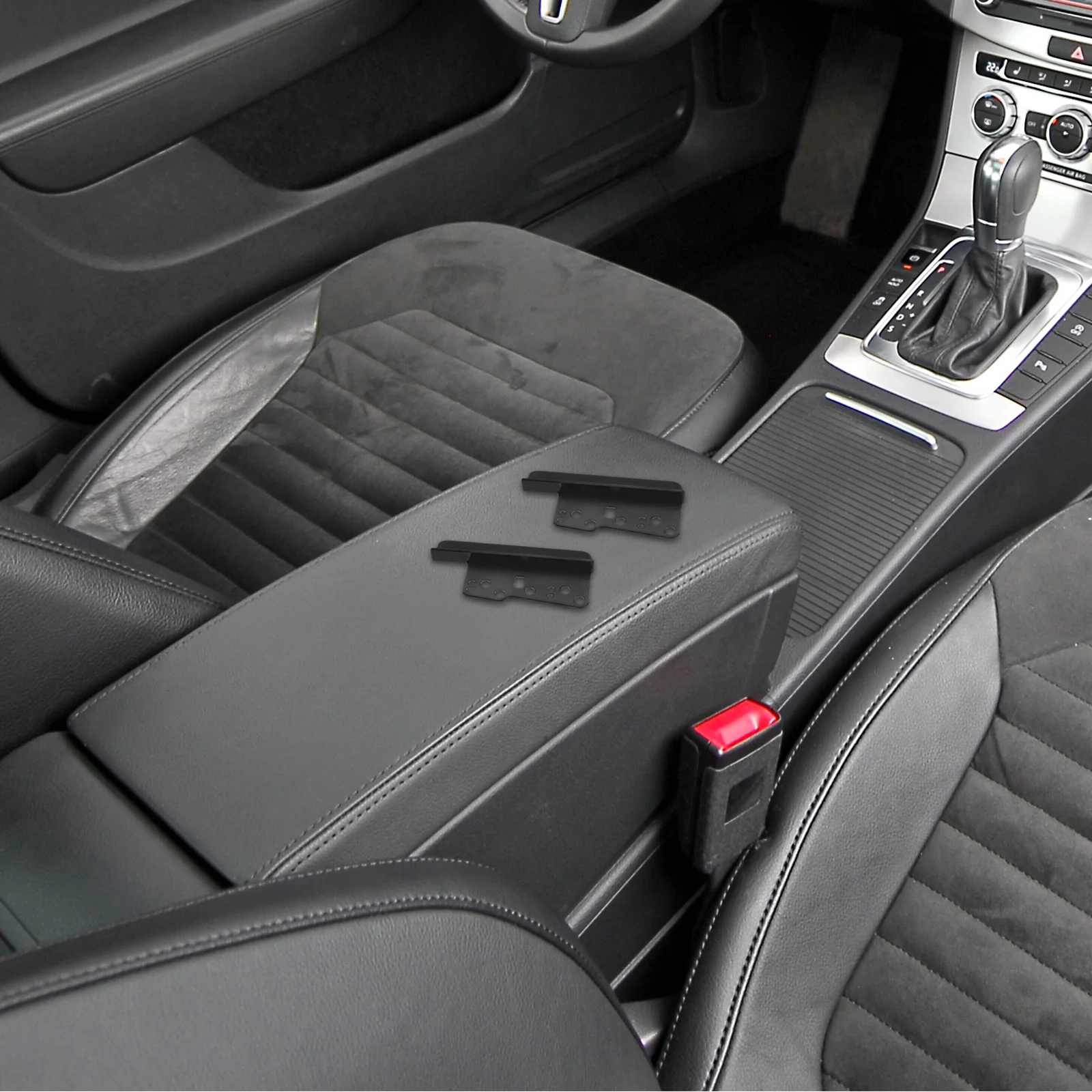 

4Pcs Car Radio Dash Installation Trim Kit Front Rear Stereo Radio Bezel Cover Replacement Double Din Dash Mounting Kit