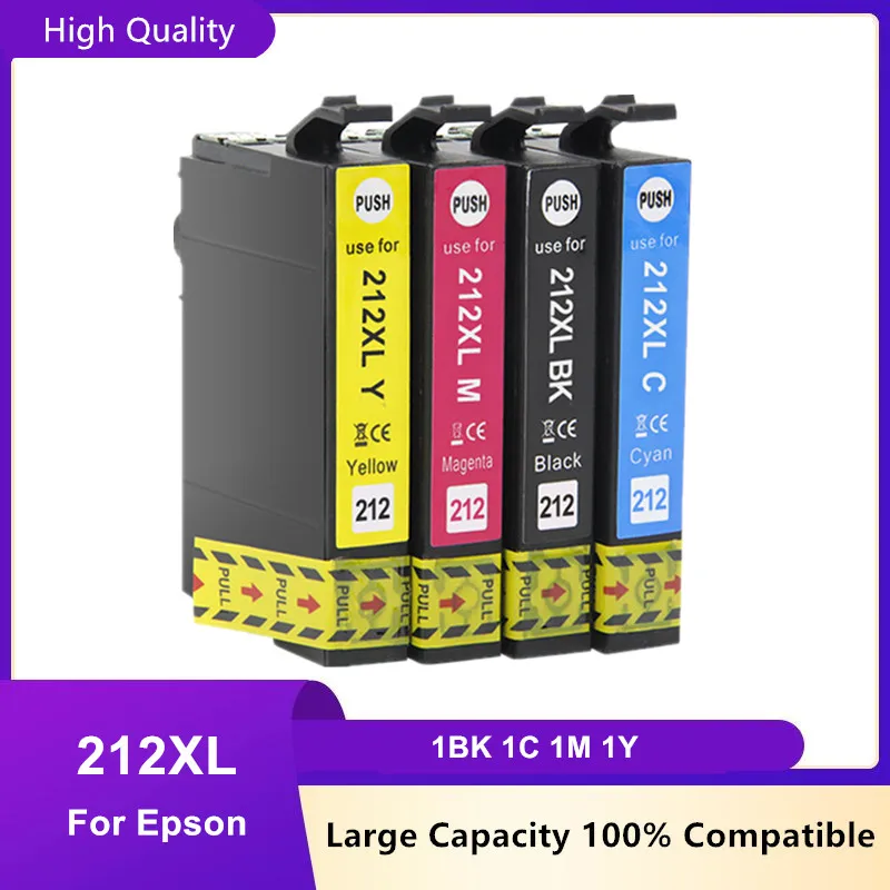 Compatible 212 212XL Ink Cartridge for Epson T212XL T212 XL for Expression XP-4100 XP-4105 Workforce WF-2830 WF-2850 Printer