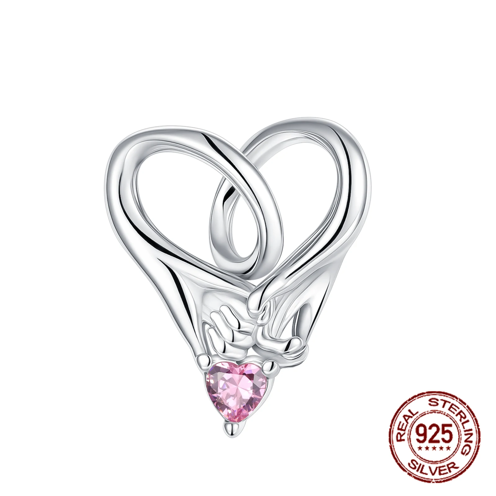 

925 Sterling Silver Classic Intertwined Hearts Beads Eternal Love Charm Fit Original Charm Bracelets Women DIY Jewelry Gift