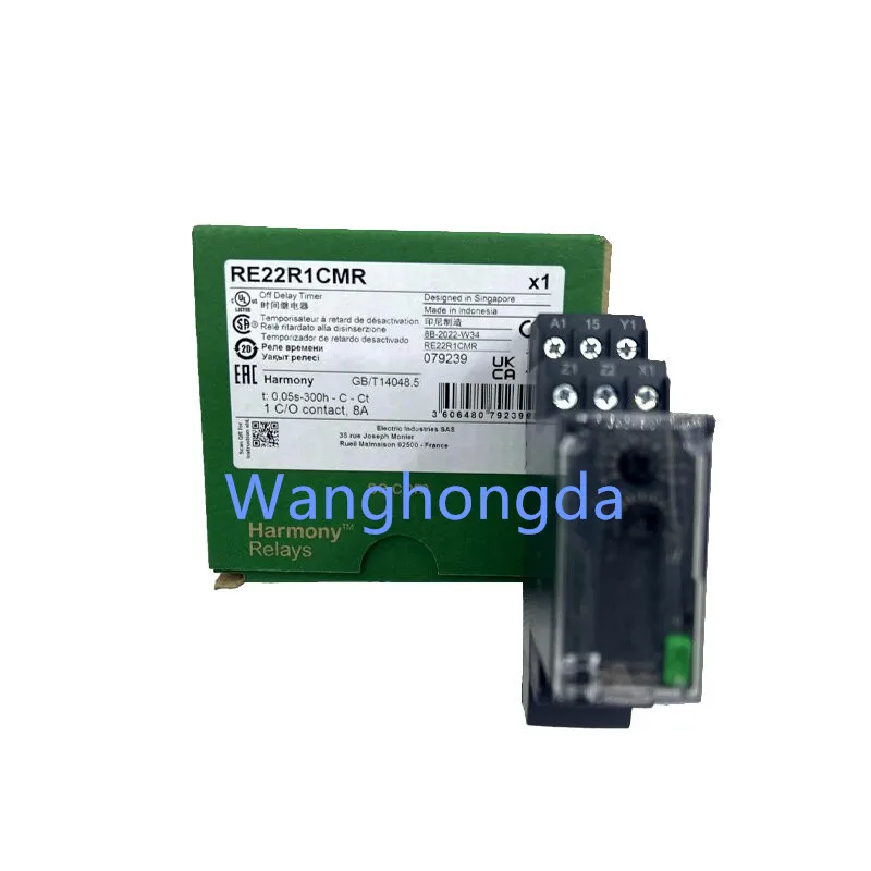 Original RE22R1CMR RE22-R1CMR Time Relay, 1 Year Warranty, Warehouse Inventory