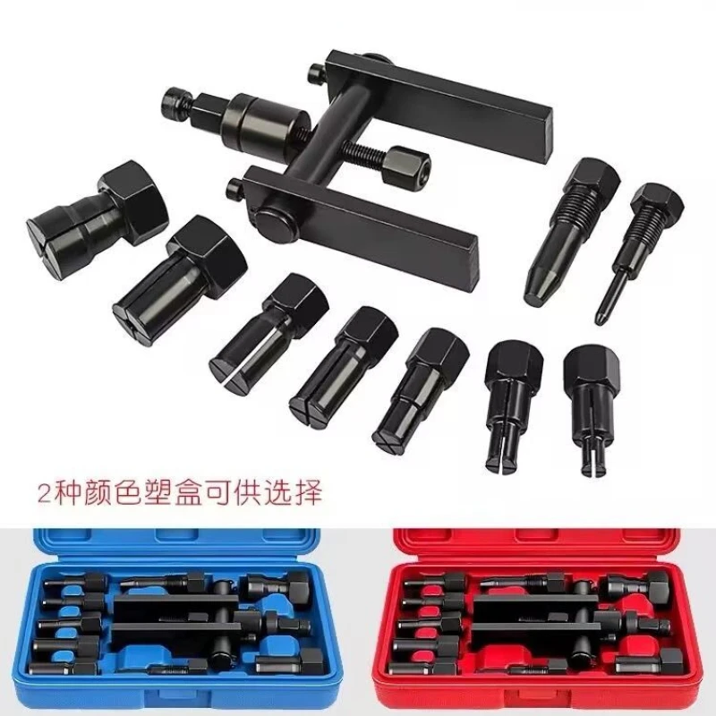 10pcs Practical Bearing Puller Motorcycle Bearing Removal Tool Puller with Box Motorcycle Internal Bearing Puller Kits