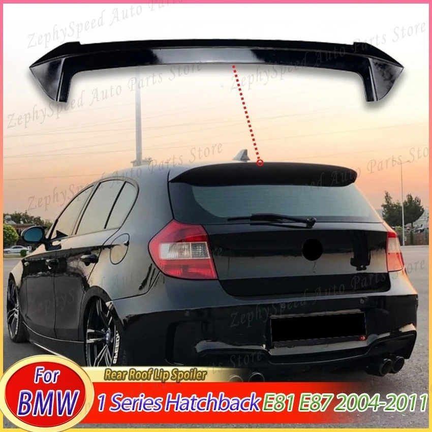 For BMW 1 Series Hatchback E81 E87 120i 118i 116i 2004-2011 Car Rear Roof Lip Spoiler Trunk Wing Tail Fin Car Accessories