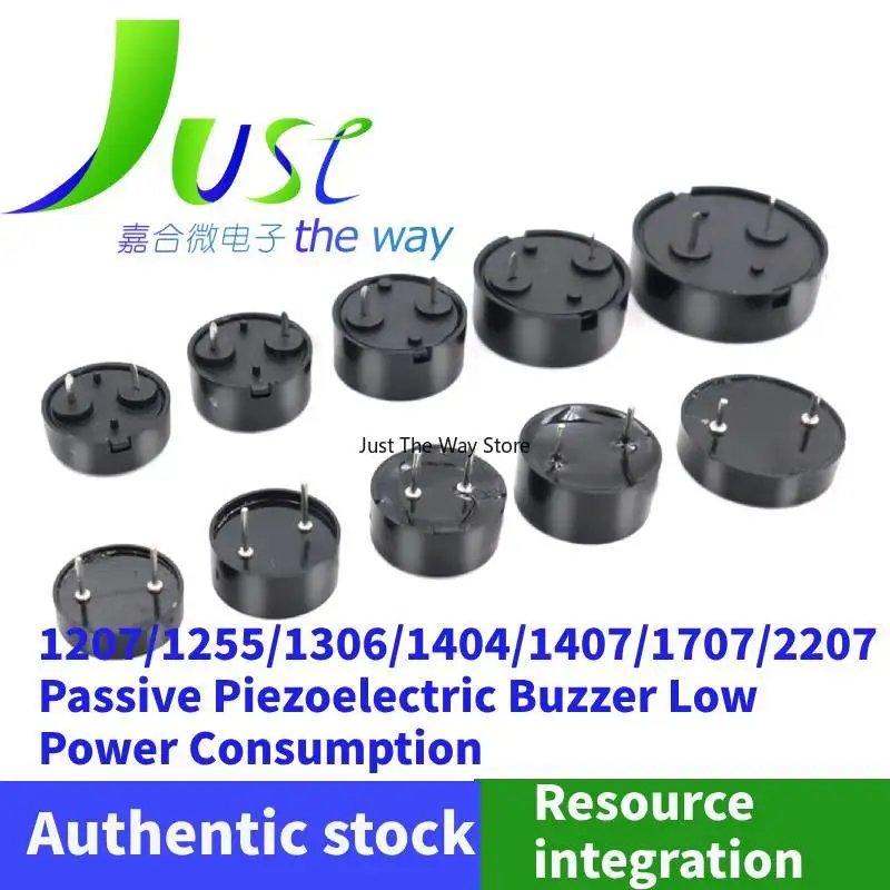 10pieces/lot  1207/1255/1306/1404/1407/1707/2207 Passive Piezoelectric Buzzer Low Power Consumption