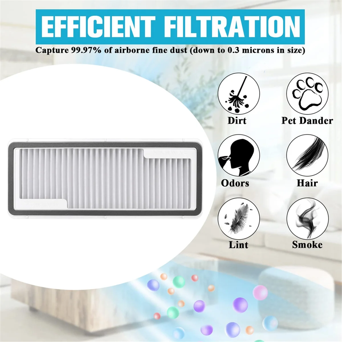 Filtro lavable A62K 8 Uds para aspiradoras Robot J4 / J4 Lite accesorios filtro HEPA pieza de repuesto