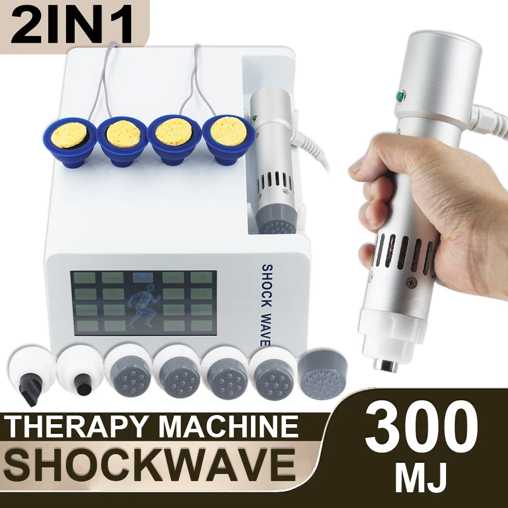 300MJ Shockwave Therapy Machine Physical Therapy Massage ED Treatment Electrical Muscle Stimulation Fatigue Relax Body Massager