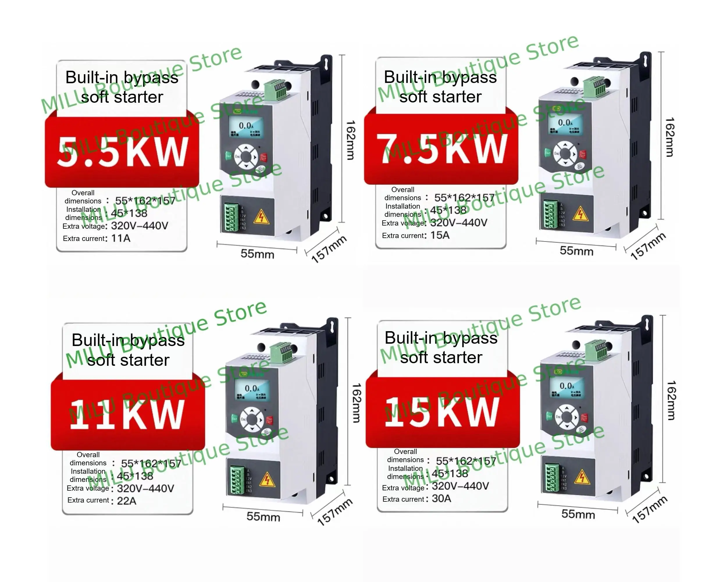 380 فولت ثلاث مراحل محرك بداية لينة المدمج في بداية لينة 5.5KW 7.5KW محرك لينة بدء مروحة مضخة مخفض الضغط الناقل #2