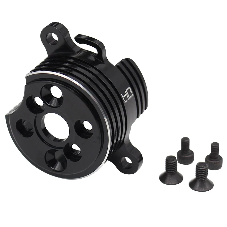 HOT RACING Tamiya T3-01 1/10 Drift CNC 6061 Aluminum Heat Sink Motor Mount Black TTDR18M01 Brushless Hop-up