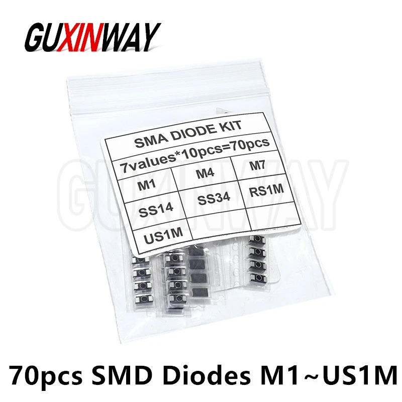 70Pcs Smd Diodes El…