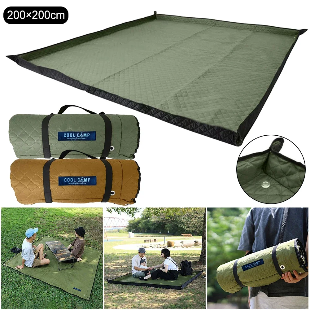 

Picnic Mat 78.7x 78.7 In Moisture-proof Camping Mat Machine Washable Sand Free Beach Mat Foldable for Camping Park Travel