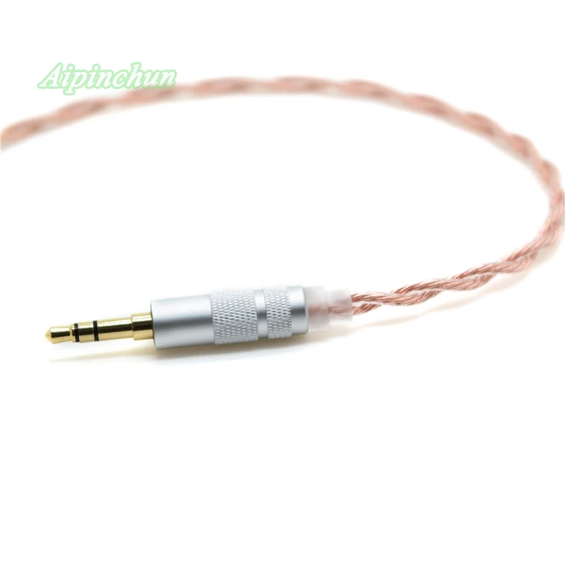 3.5mm 3-Pole Jack DIY Earphone Cable Headphone Repair Replacement Cord OCC Wire Thick Outer Diameter about 4.0mm