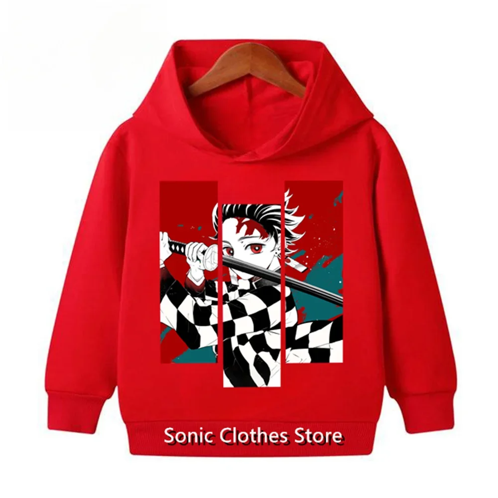 Kimetsu No Yaiba Demon Slayer Clothes Sweatshirts 3D Printed Casual Boy Girl Kids Hoodies Pullover Anime Coats Hoodies