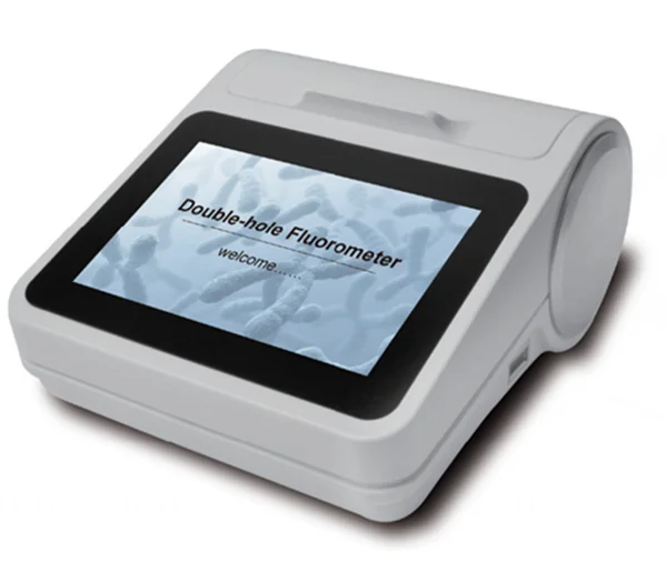 CHINCAN Draagbare FL-200 Dual Channel Fluorometer Fluorescentiedetector Kwantificering voor DNA RNA met 5-inch touchscreen