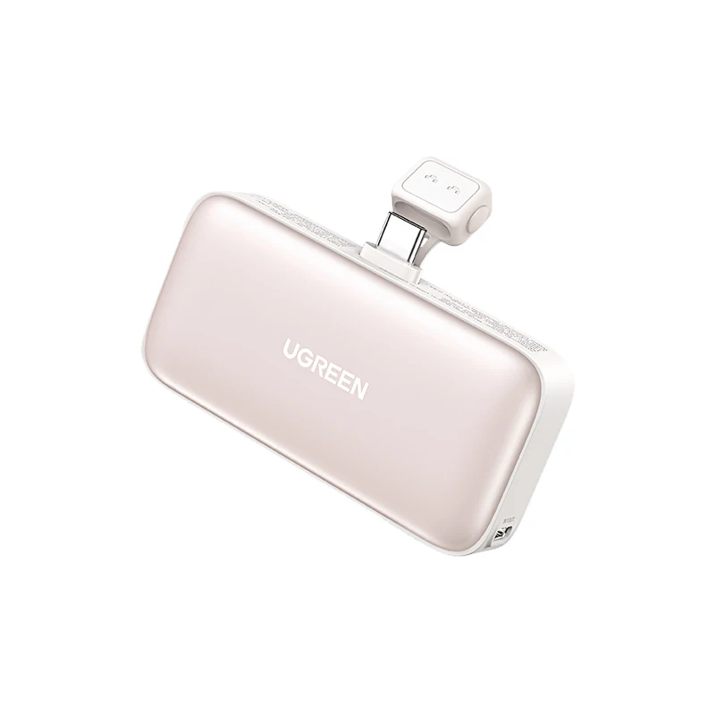 

UGREEN Portable 5000mAh Power Bank with Built-in USB C Connector,22.5W Fast Charger Power Bank with Smart Display and Stand