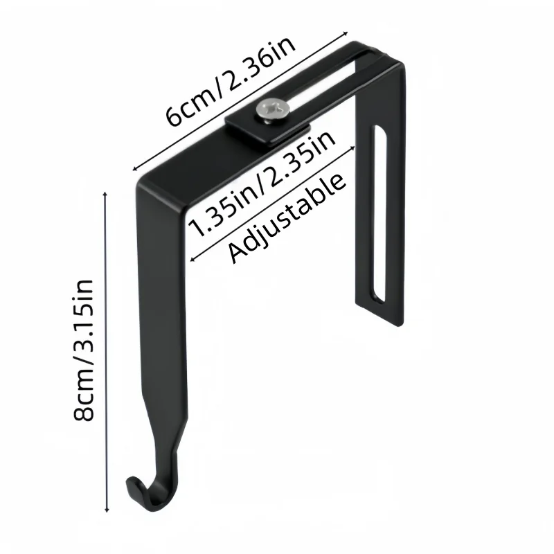 1/4pc Accessories Adjustable Cubicle Hangers Cast Iron Partition Hanger Universal Cubicle Hook for Home Hardware Supplies