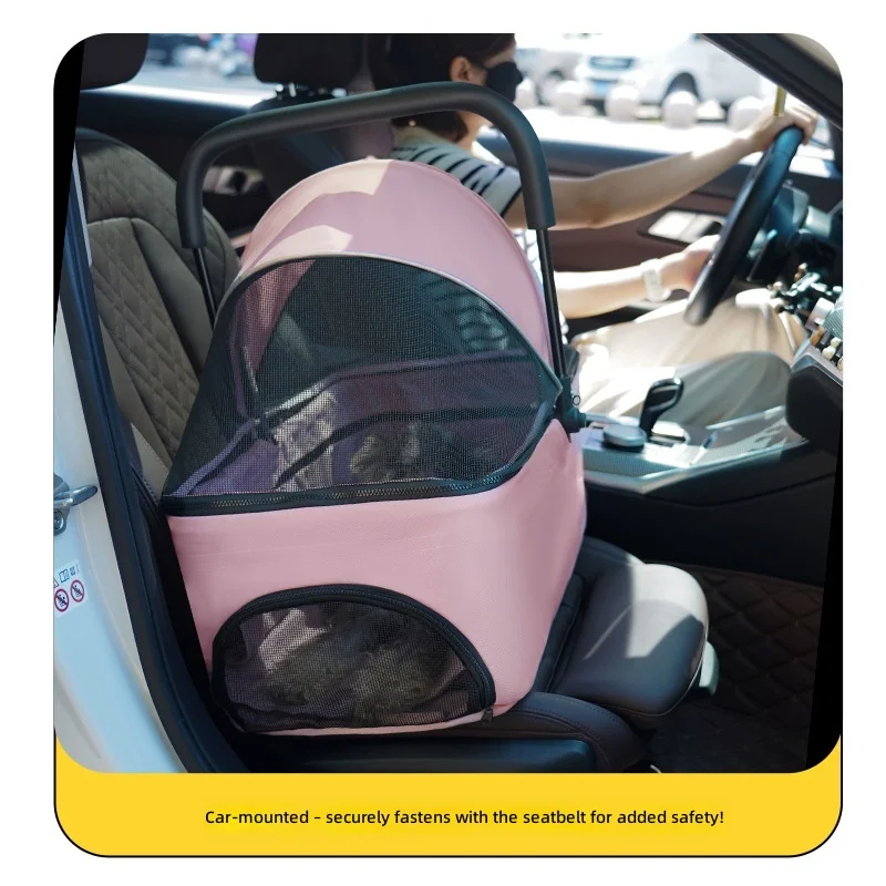 Lightweight Pet Carrier, Cat Dog Basket Bag, Foldable Cage, Air Case, Portable Car Travel, Small Animal Supplies view 3