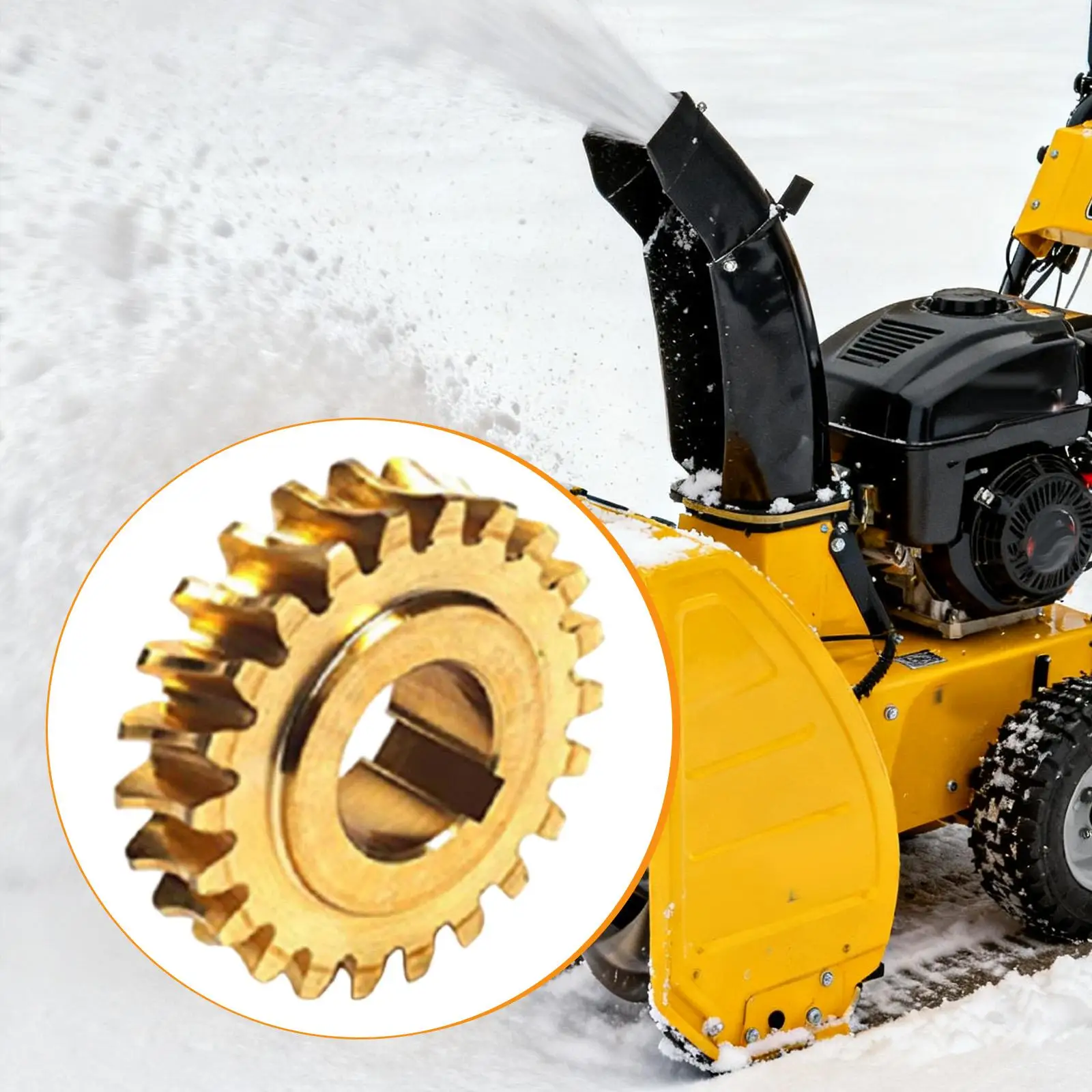 

Snow Blower Worm Gear Spare Parts Easily Install High Performance Portable Metal Efficient Repairing Reliable 51405 Replaces