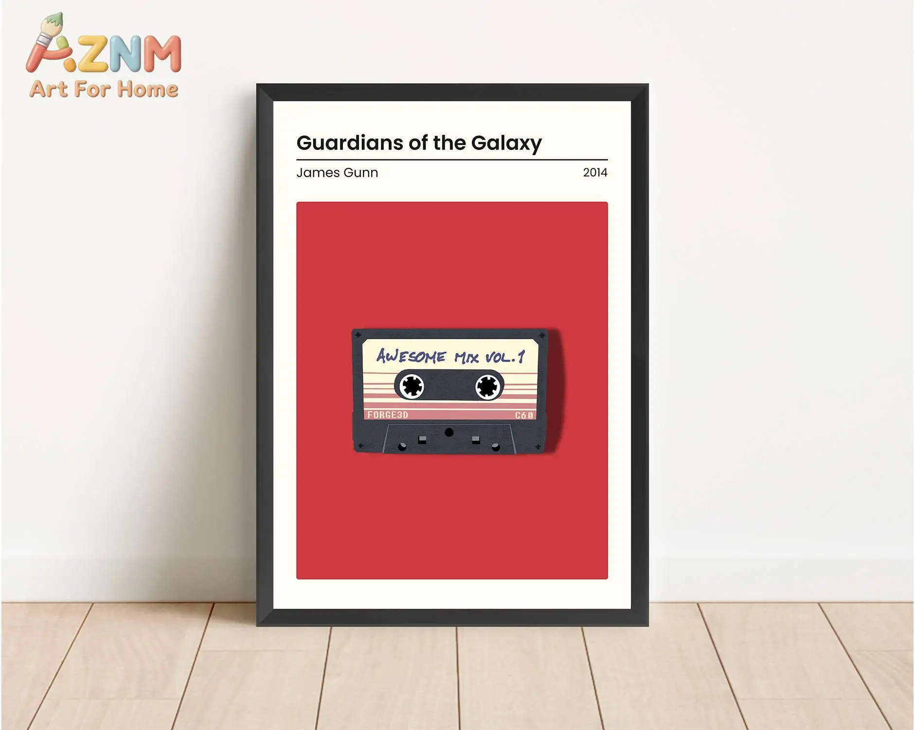 

Guardians of the Galaxy Cassette Art Print _ Marvel Movie Poster