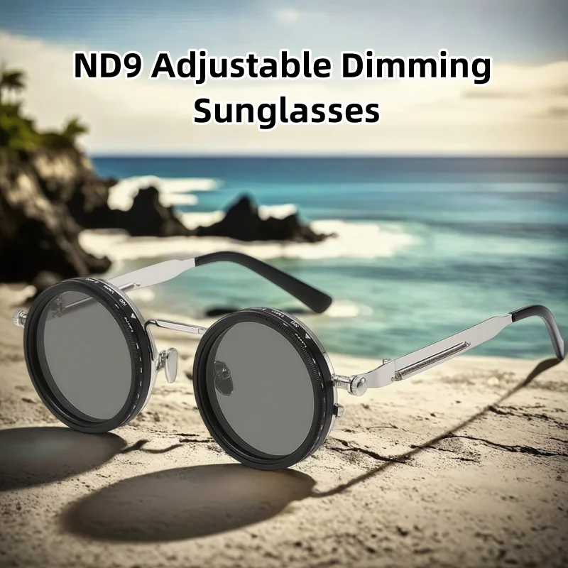 

New Outdoor High-definition UV Resistant Sunglasses ND9 Adjustable Dimming Polarized Glasses Men's Outdoor Fishing Goggles
