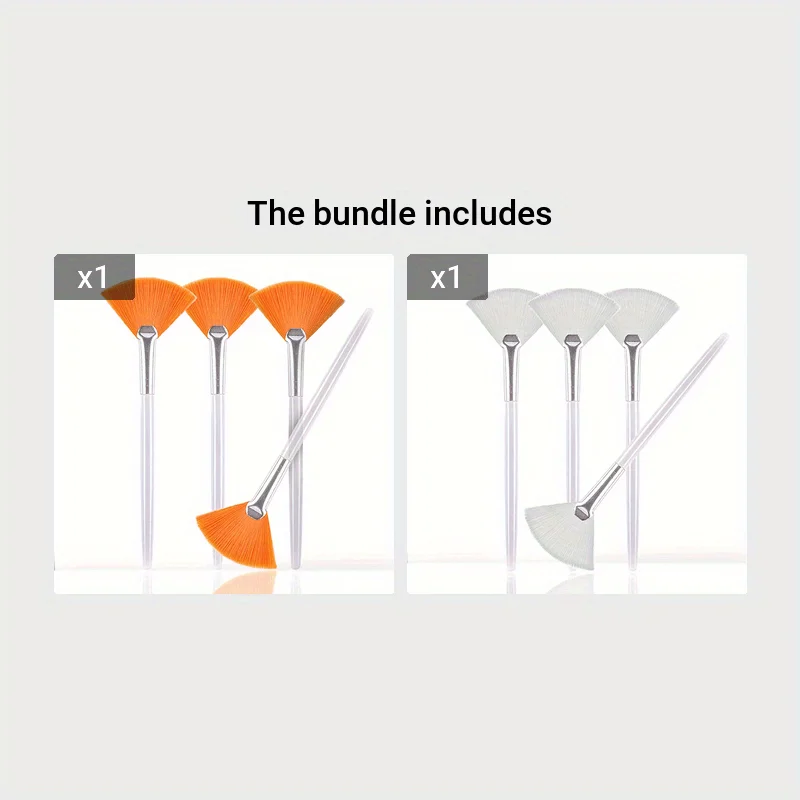 Ensemble de pinceaux de maquillage avec manche, 4 pièces, pour masque facial, surligneur, pour fond de teint, pour dames