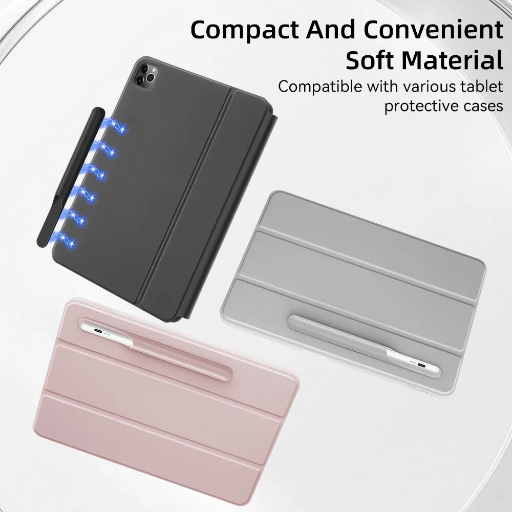 Pen Pointer Case Fast Plug Tablet Computer Pencil Holder Box For Touch Screen Protective Silicone Cover With Suction & Self