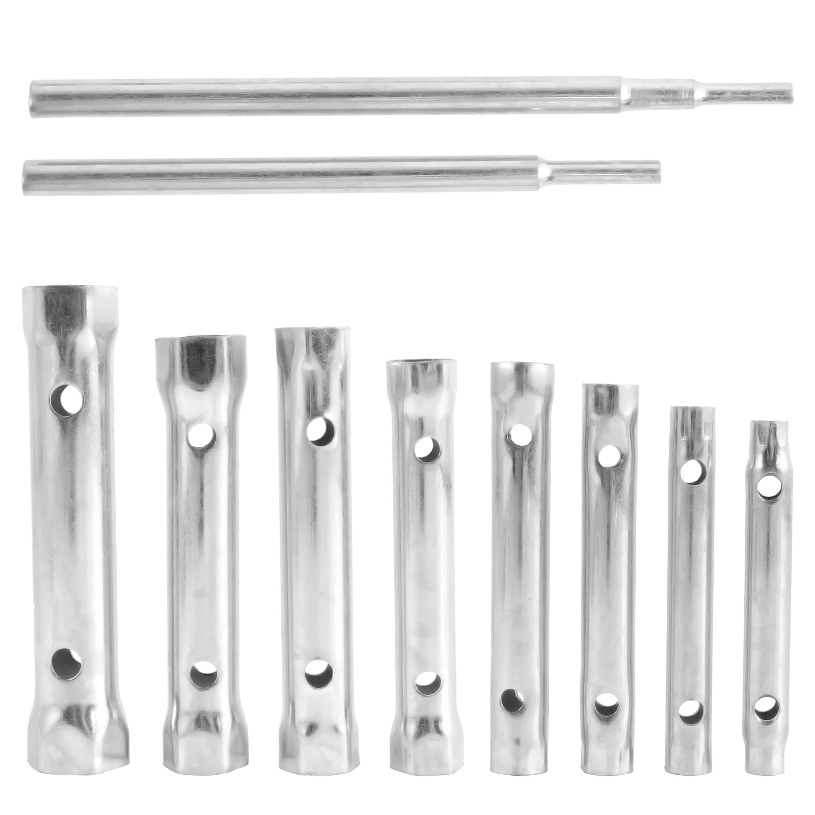 

10Pcs Shower Valve Socket Wrench Set Plumber Socket Wrench Double-Ended Tubular Spanner Tap Hand Tools Installation Tube Spanner