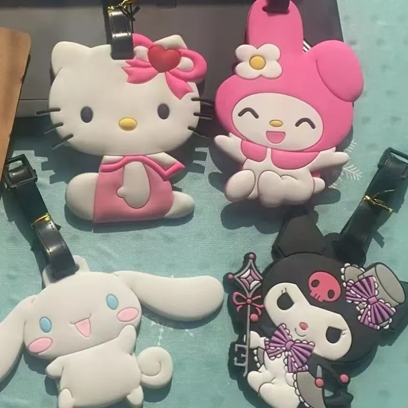 

Sanrio Hello Kitty Luggage Tag Cute Cartoon Baggage Pendant Anti-lost Travel Bag Name Tag Suitcase ID Label Gift for Friends