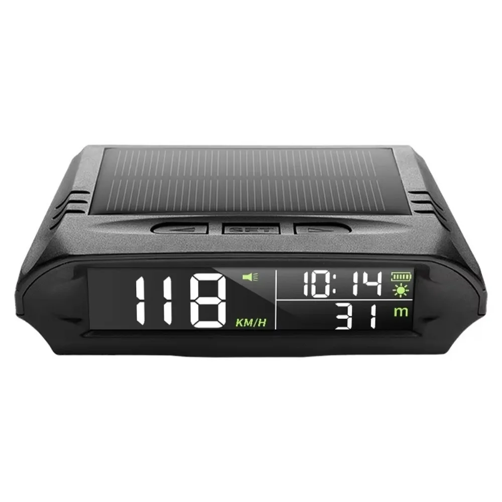 

Para coche con energía Solar GPS HUD Head Up Display velocímetro con velocidad tiempo altitud brújula accesorios universales par