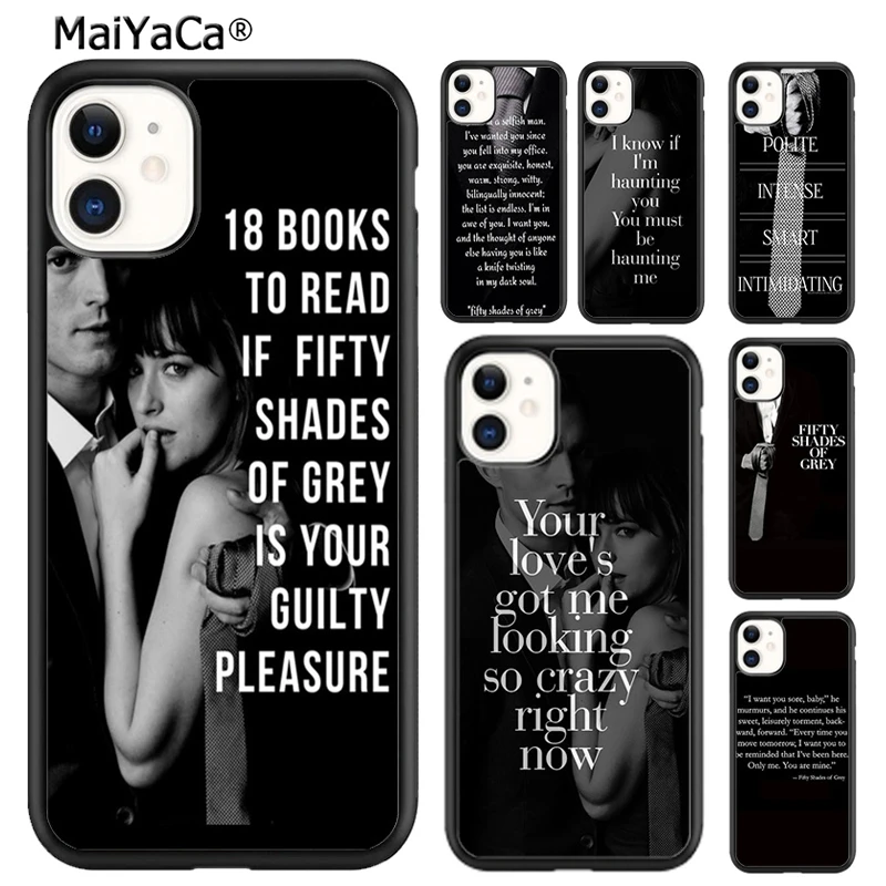 MaiYaCa Fifty Shades of Grey Quotes Phone Case For iPhone 16 15 SE2020 6 7 8 plus 11 12 mini 13 14 pro max shell  coque