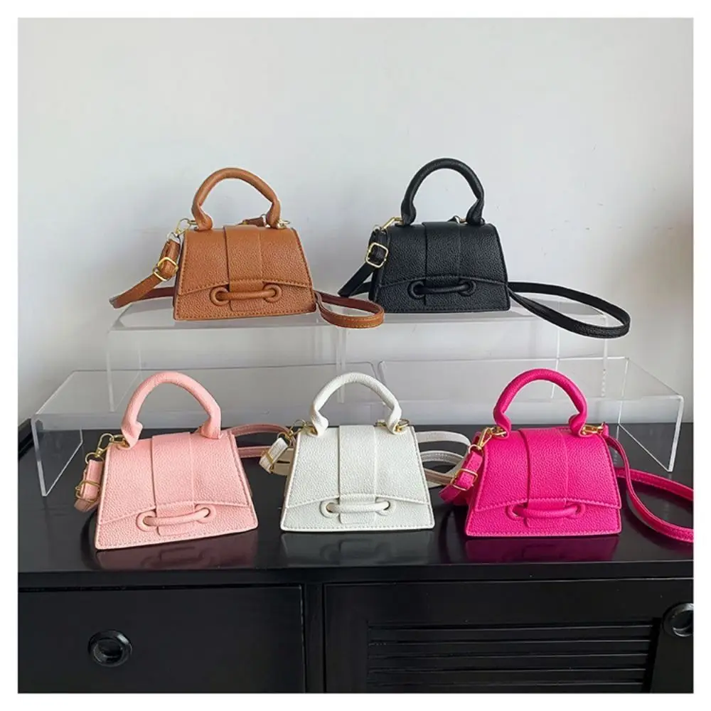 

High Quality PU PU Leather Bag Solid Color Buckle Square Bag Shoulder Crossbody Bag