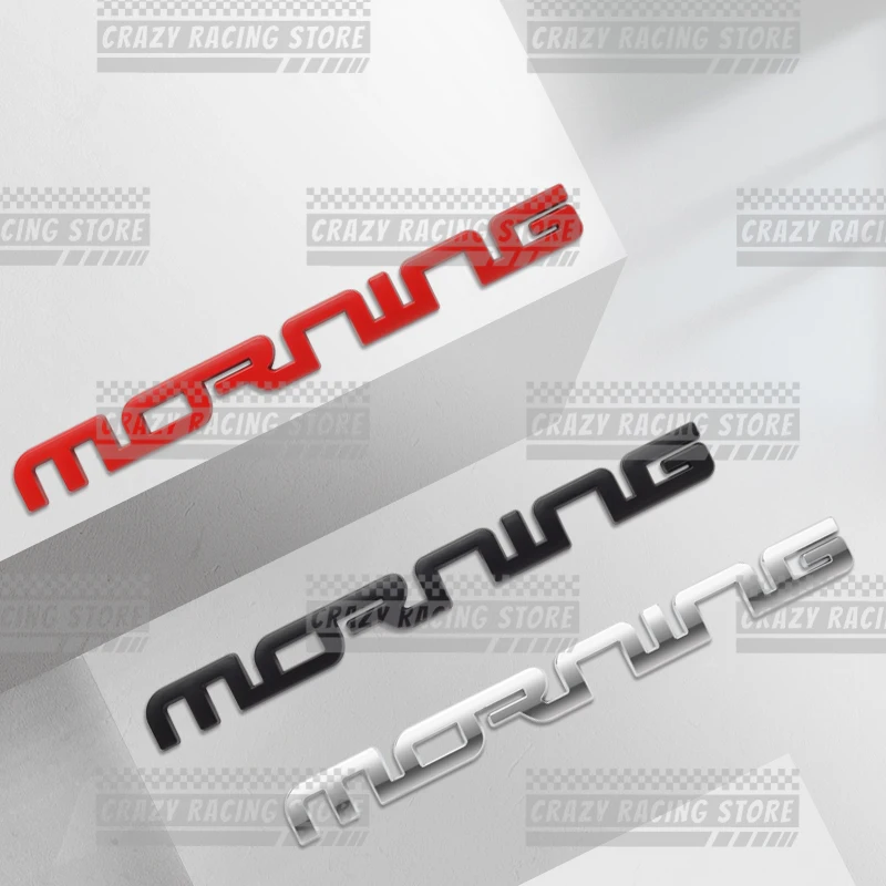 Car Badges For New Morning Picanto GT Line Rear Trunk Emblem Metal 3D Stickers Body Decals Lettering Decor Styling