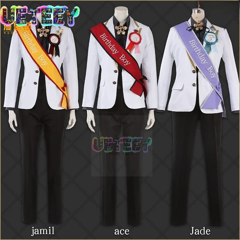 

UETEEY COS Twisted Wonderland Jamil Ace костюм на день рождения косплей костюм комплект Хэллоуин аниме комплект нестандартного размера