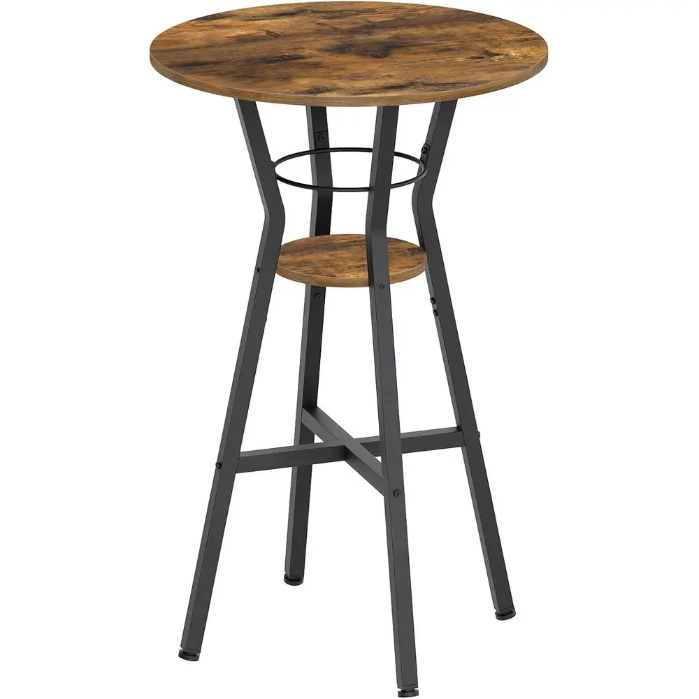 

Bar Table, 2-Tier Round High Top Table, Pub Table, Home Bar Counter Height Tables, Bistro Tables, or Kitchen, Living Room, Meeti