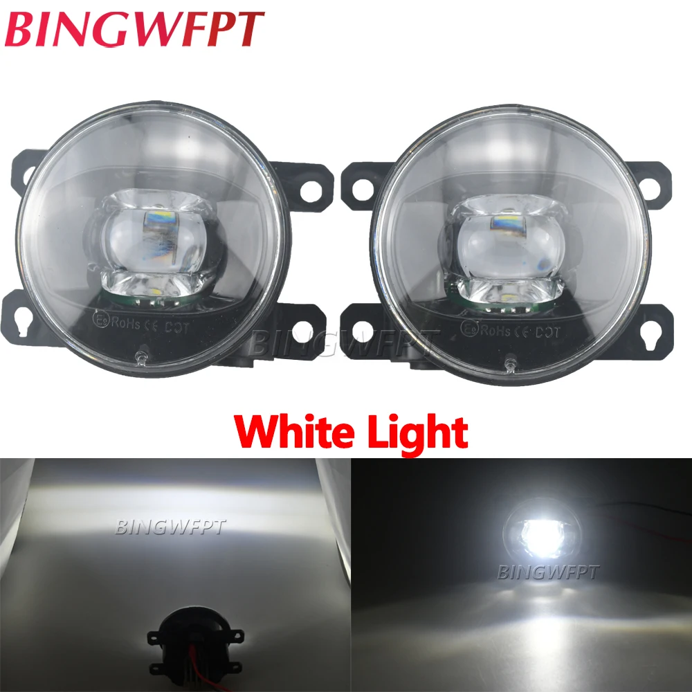 2X Led Fog Lights Assembly Lens 30W Car DRL Driving Lamp For Mitsubishi Delica D:5 D5 CV1W/ CV2W/ CV4W/ CV5W 2007-2018