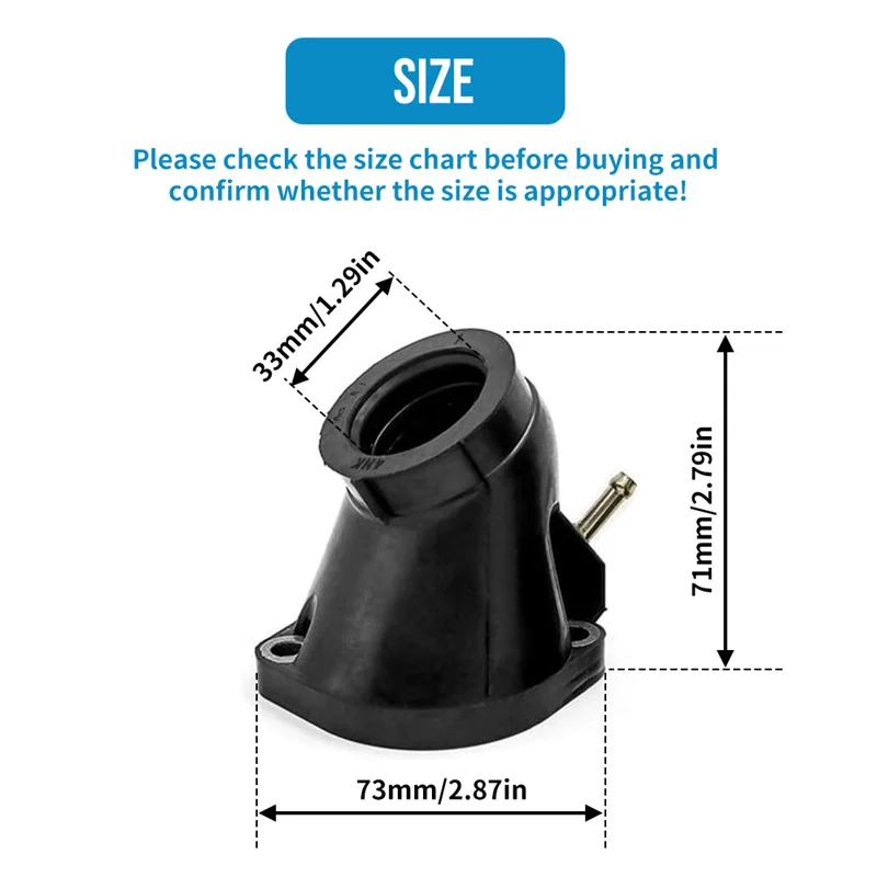 Pack 4 XVZ1300 96-01 Carburetor Inlet Intake Manifolds Boot Outlet For Yamaha Royal Star 1300 Tour Classic 1996-2001 XVZ1300