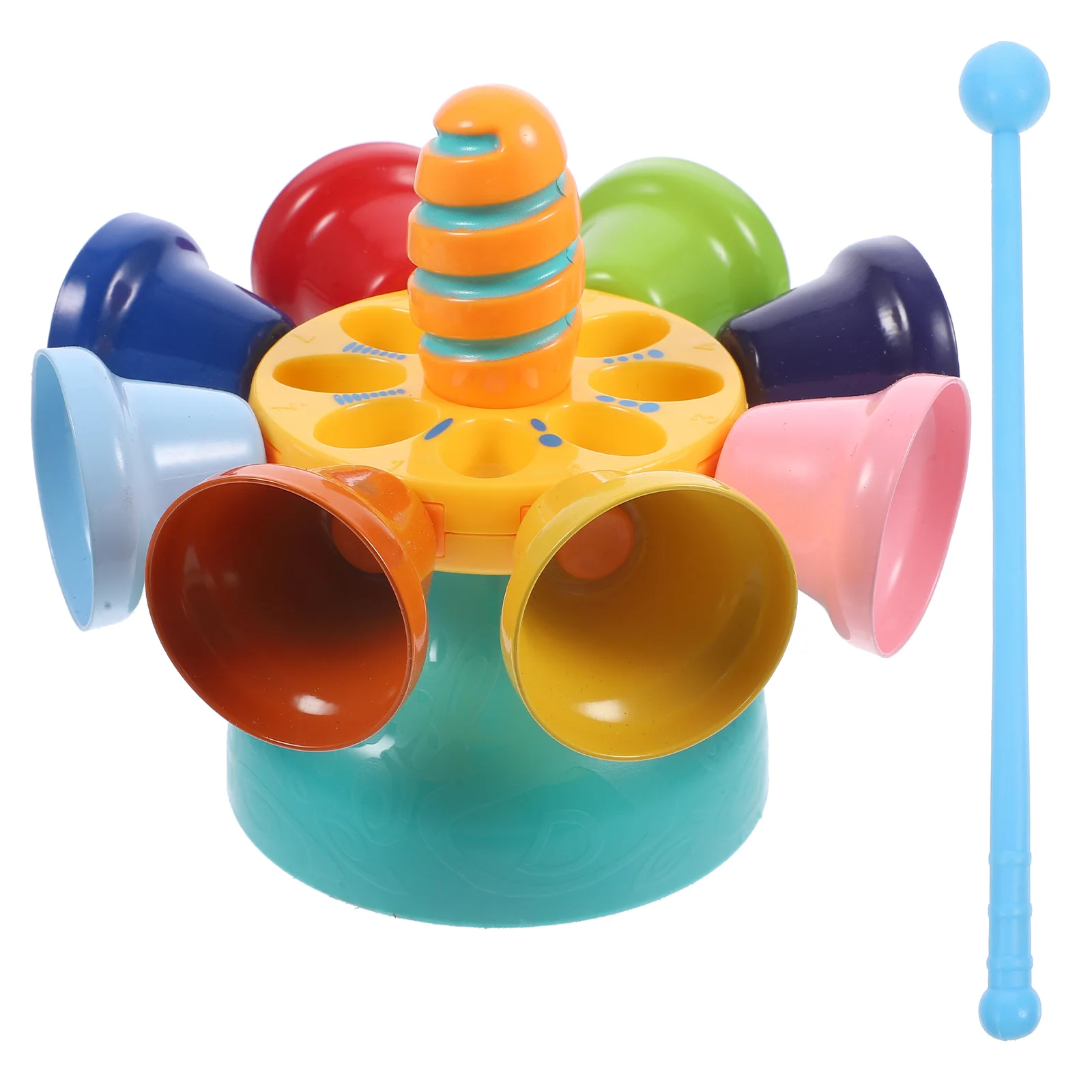 Musical Instrument Rotating Bell Preschool Instruments Educational Toys for Toddlers Plastic Kids