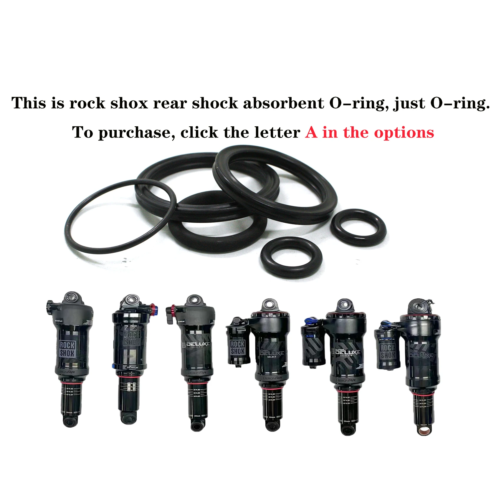 for FOX Rockshox Air Pressure Rear Shock Absorber Spring Rear Shock Absorber O-ring repair accessories Sealing ring Bicycle Rear