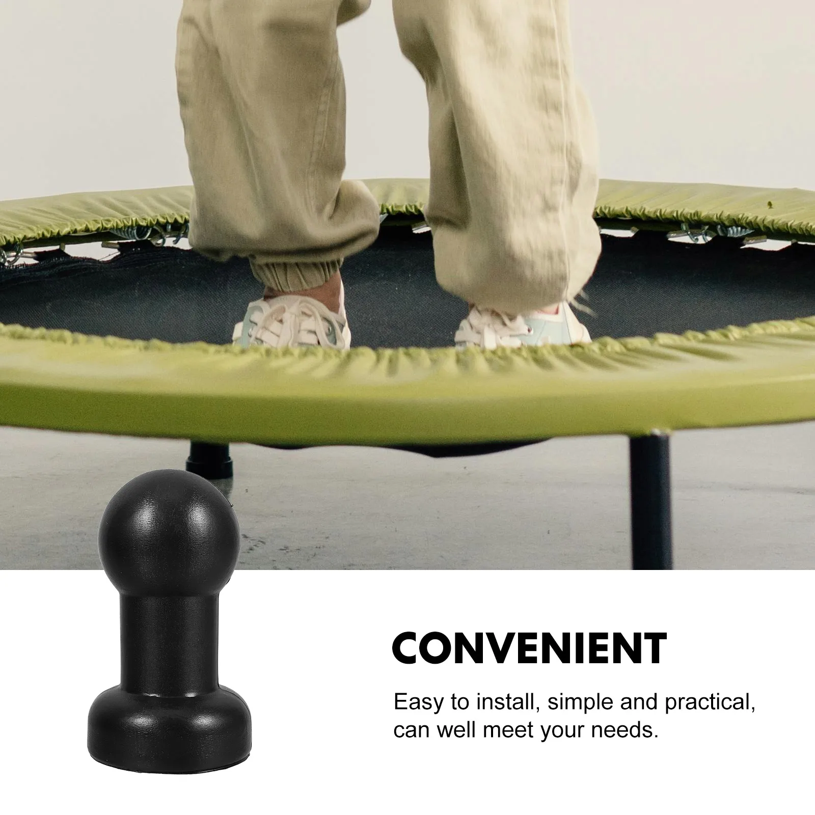 6 pezzi Tappo per palo per recinzione trampolino per gancio a rete Tubo per trampolino Tappo terminale in plastica Punte per palo trampolino Accessori per trampolini