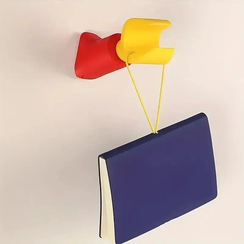 Creative 3D Printed Wall Hook Without Drilling, Multifunctional Storage Hook for Hanging Headphones, Backpacks, and Home Decorat view 2