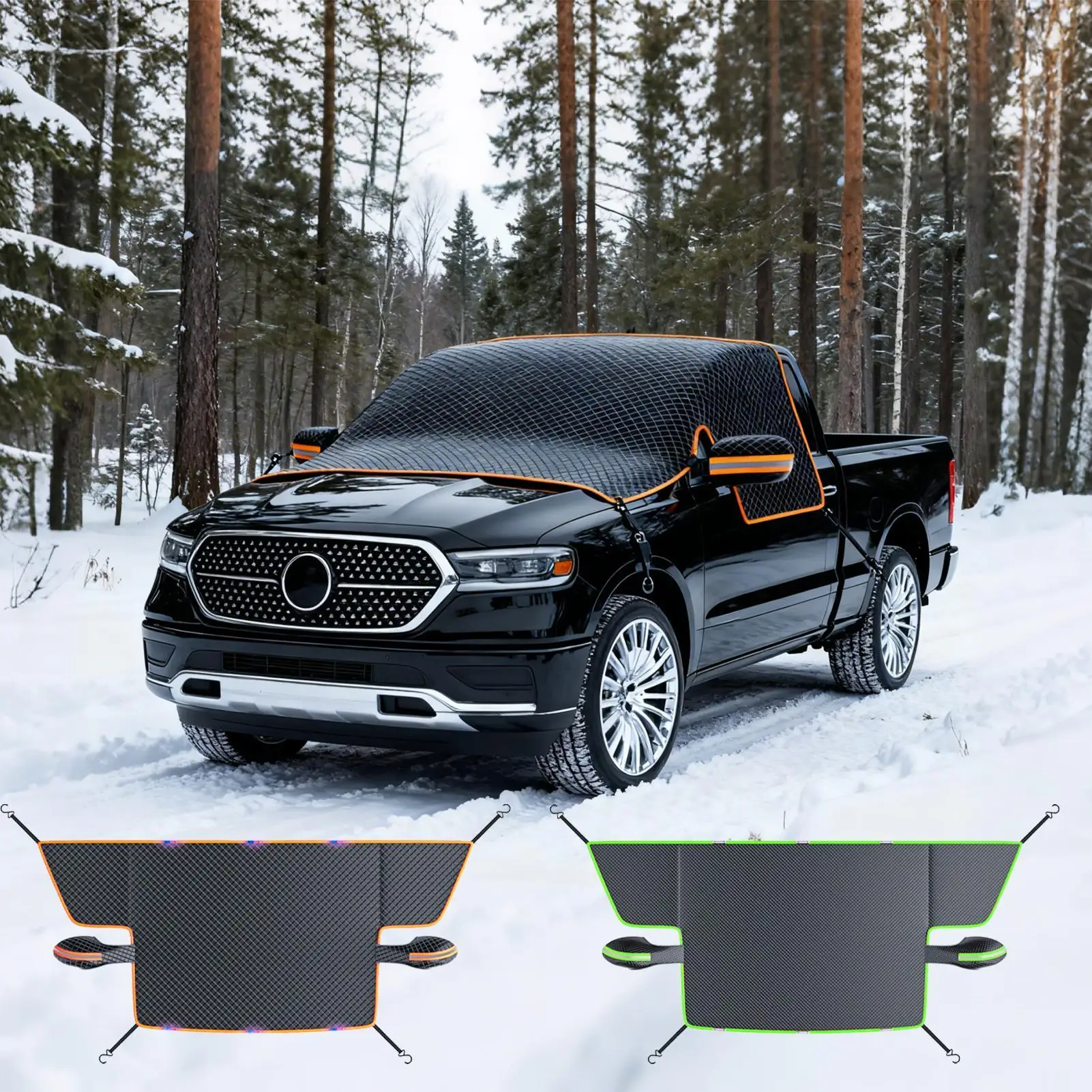 

Winter Windshield Covers Waterproof Oxford Fabric Auto Frost Protector Windshield Cover Window Blanket For Car SUV Trucks Pickup