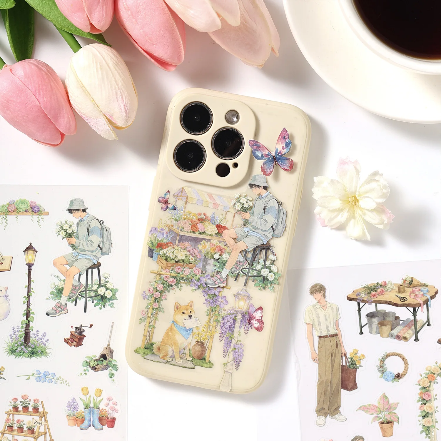 20pcs/1lot kawaii Stationery Sticker Youth Daily junk journal Decorative Scrapbooking DIY Craft Stickers