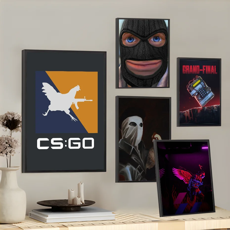 

Funny Cs2 Poster Room Decor Home Decoration Wall Art Printing Waterproof Bathroom Room BedRoom Posters Gift