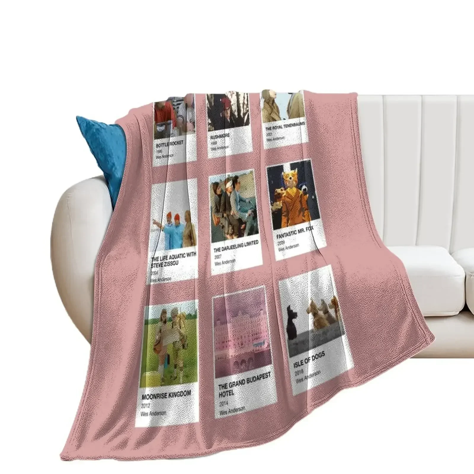 

Pantone Wes Anderson Throw Blanket blankets and throws Bed Fashionable Summer Beddings Flannel Fabric Blankets